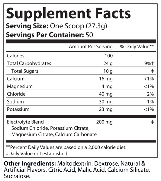 Recovery Carbs+Electrolytes Summer Punch Flavor 1365g