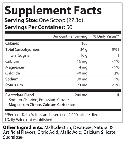 Recovery Carbs+Electrolytes Summer Punch Flavor 1365g
