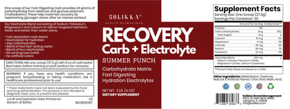 Recovery Carbs+Electrolytes Summer Punch Flavor 1365g