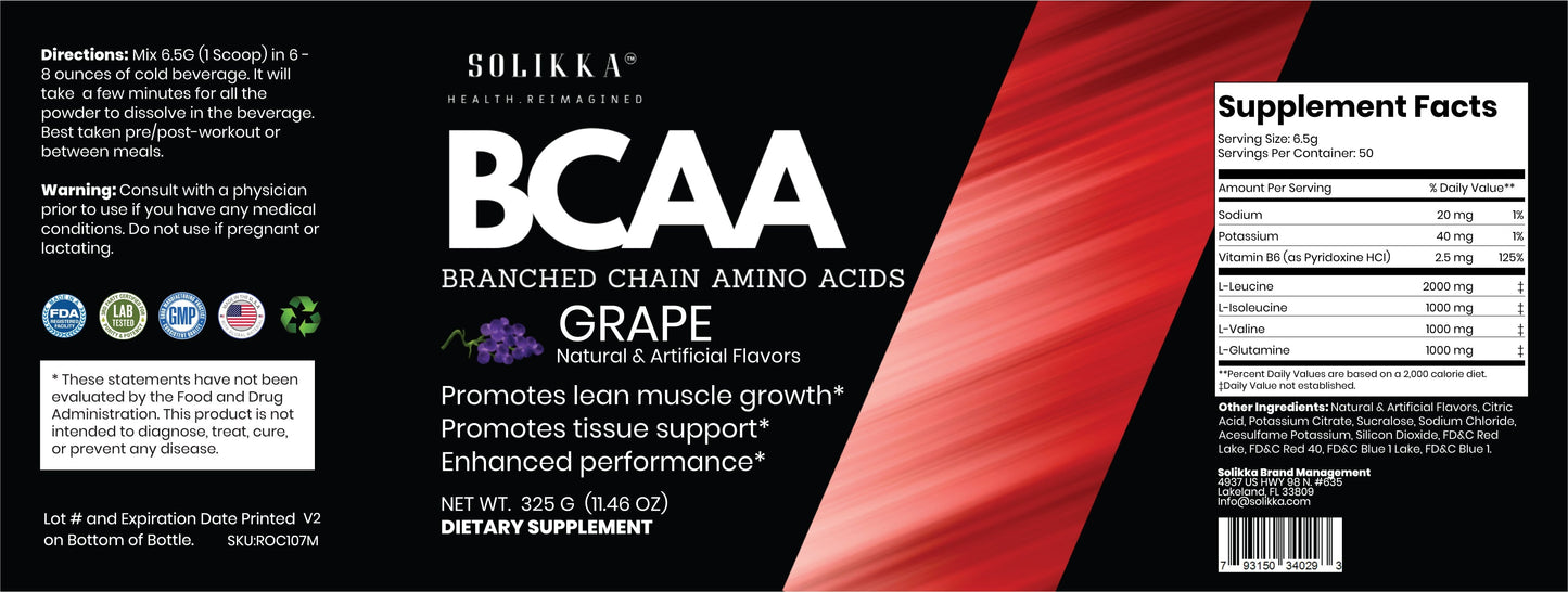 BCAA Grape 325g – 50 servings