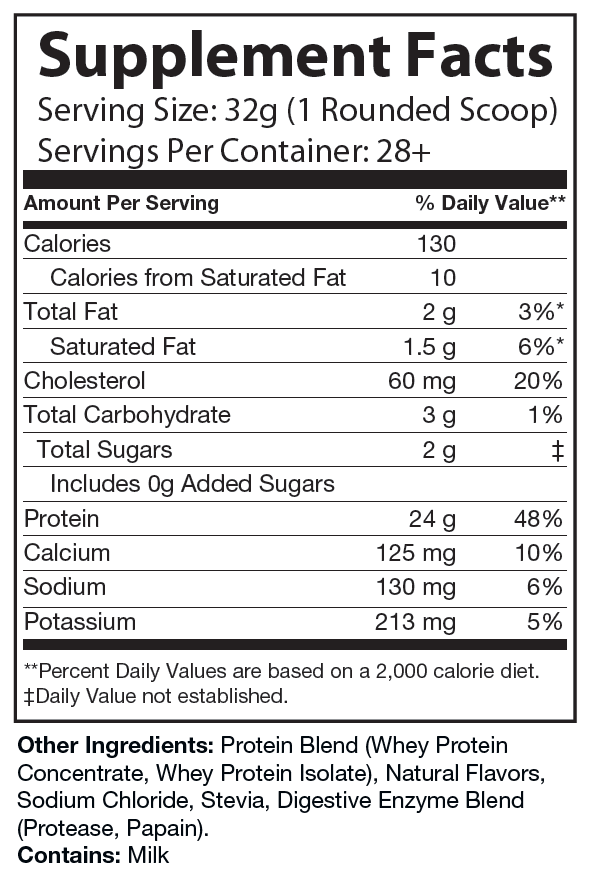 2lb Whey Natural Salted Caramel – 28 serv.