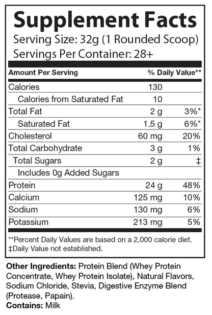 2lb Whey Natural Salted Caramel – 28 serv.