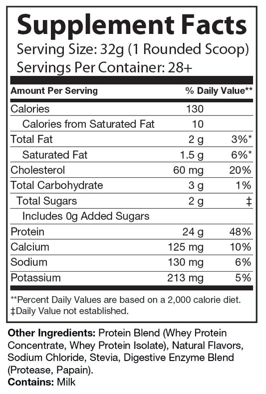 2lb Whey Natural Salted Caramel – 28 serv.