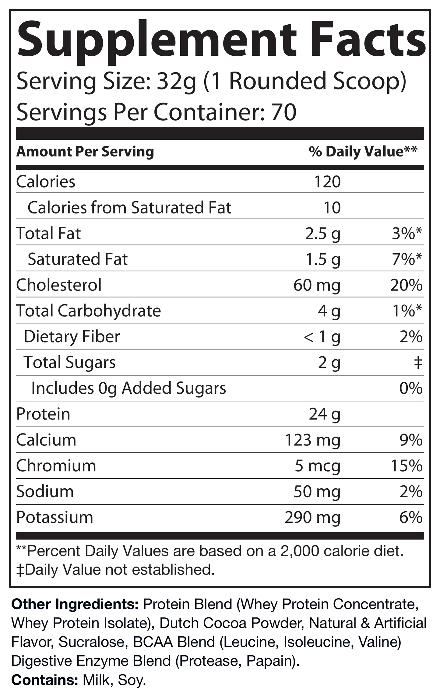5lb Whey Protein Vanilla – 70 servings