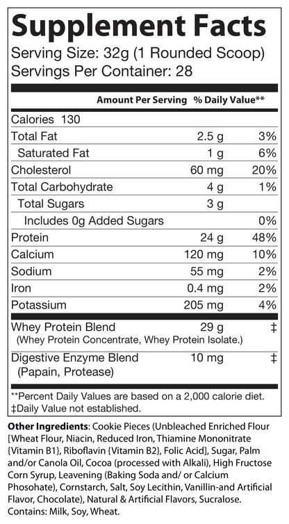 2lb Whey Cookies and Cream – 28 servings