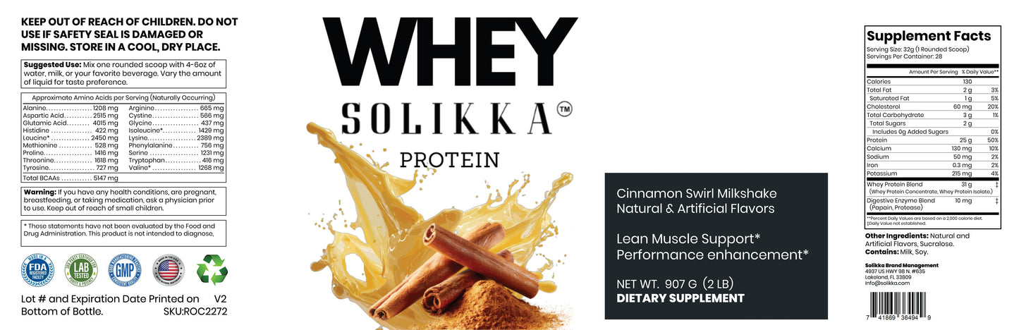 2lb Whey Cinnamon Swirl – 28 servings