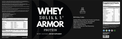 2lb Whey Armor Protein Birthday Cake