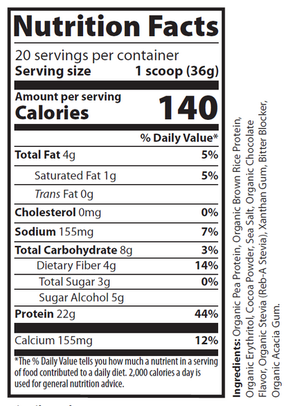 solikka Pure Vegan Protein – Chocolate Flavor (720g)