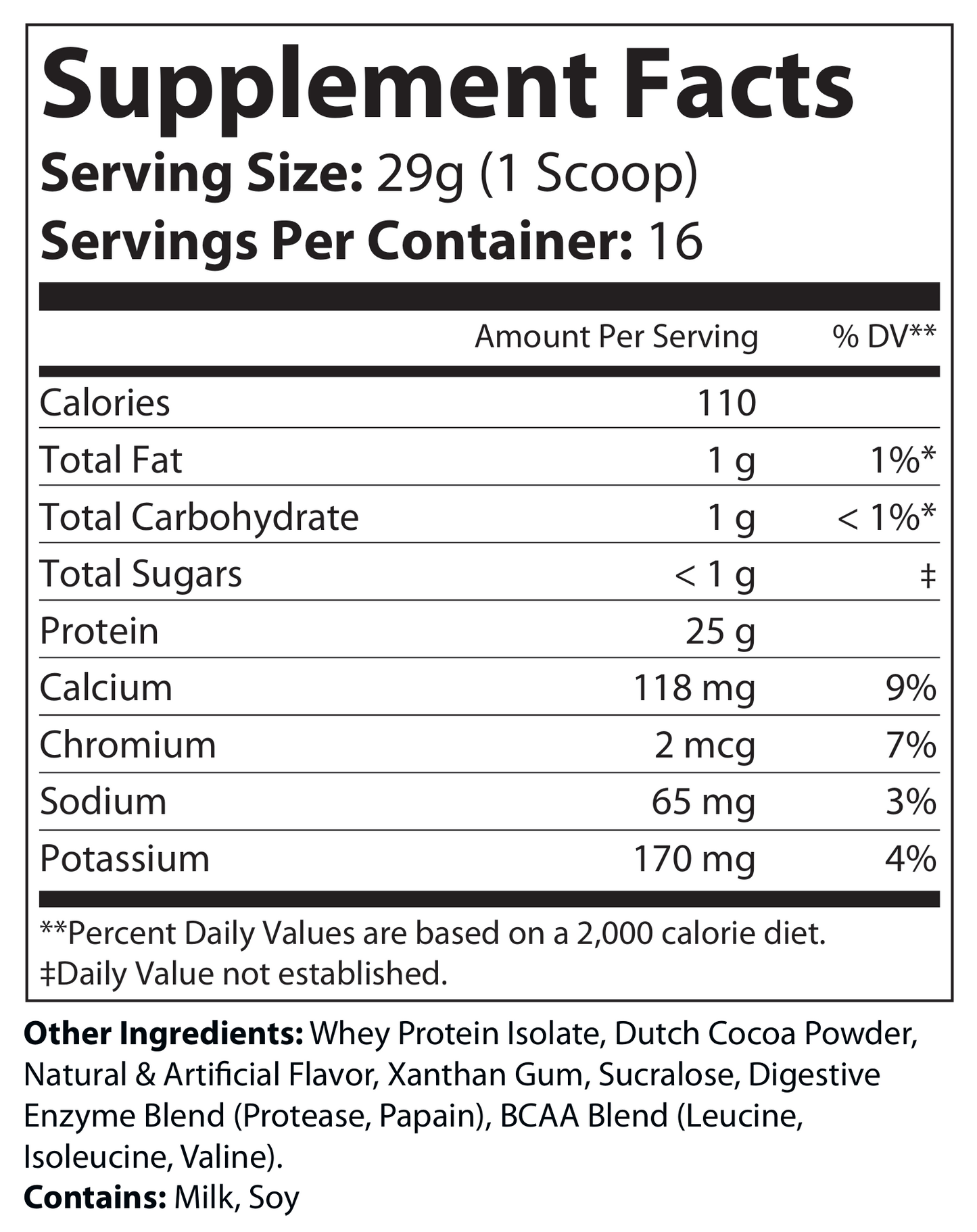 1lb 100% Whey Armor Isolate Protein Chocolate