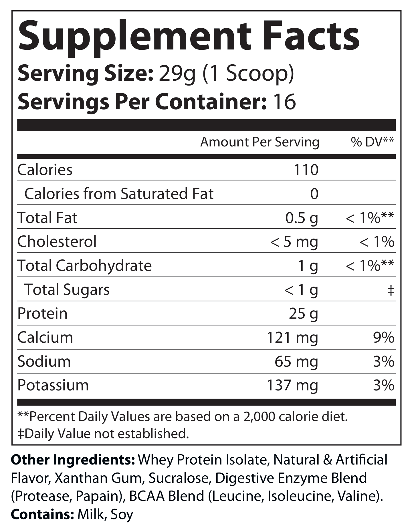 1lb 100% Whey Armor Isolate Protein Vanilla