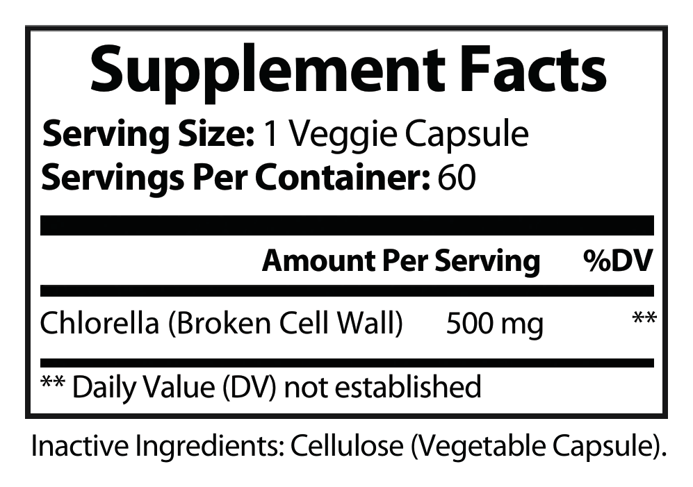 Chlorella Pure – 500mg