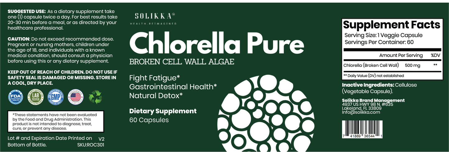 Chlorella Pure – 500mg