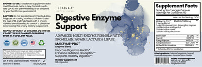 solikka Digestive Enzyme Support – Advanced Multi-Enzyme Formula (60 Capsules)