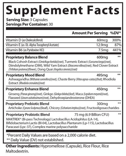 Premium Menopause Support w/Wild Yam Extract