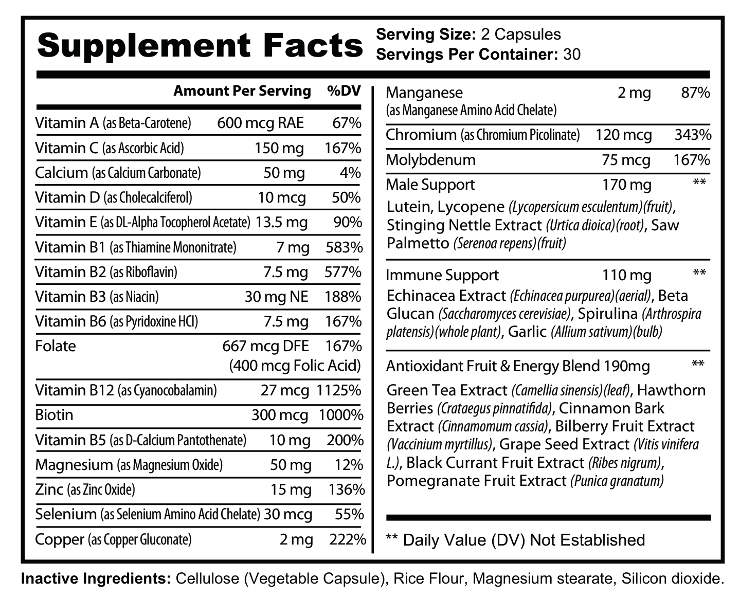Ultra Multivitamin For Men