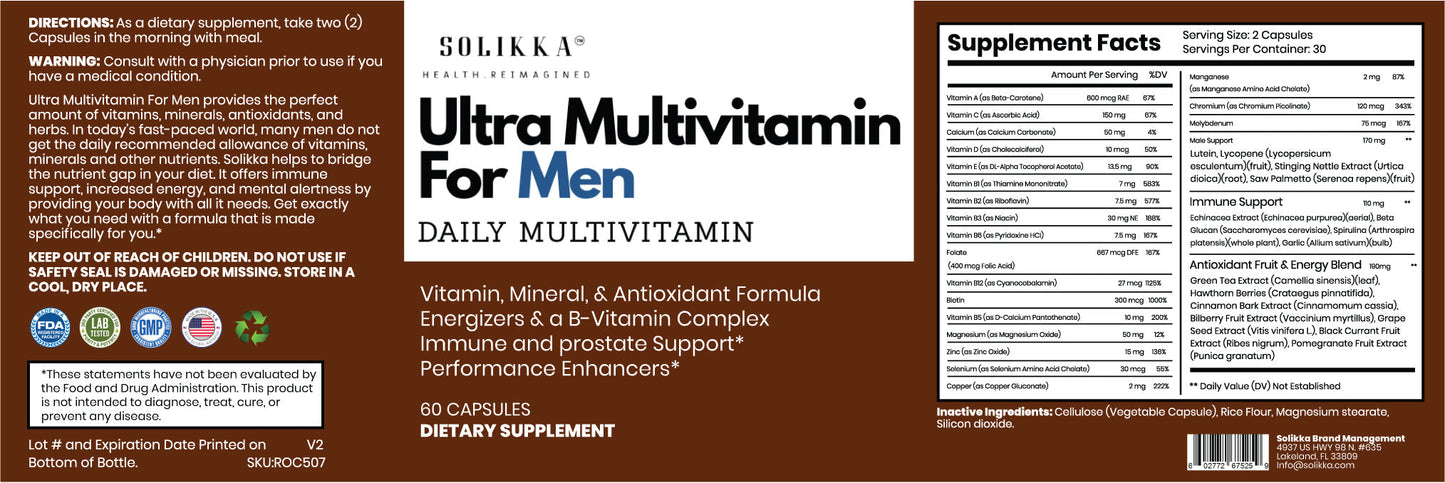 Ultra Multivitamin For Men