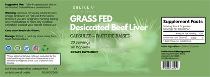Grass Fed Desiccated Beef Liver Capsules – Pasture Raised