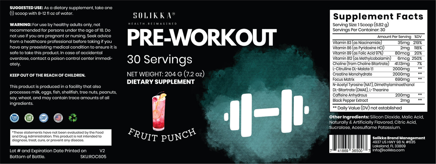 Pre-Workout (Fruit Punch)