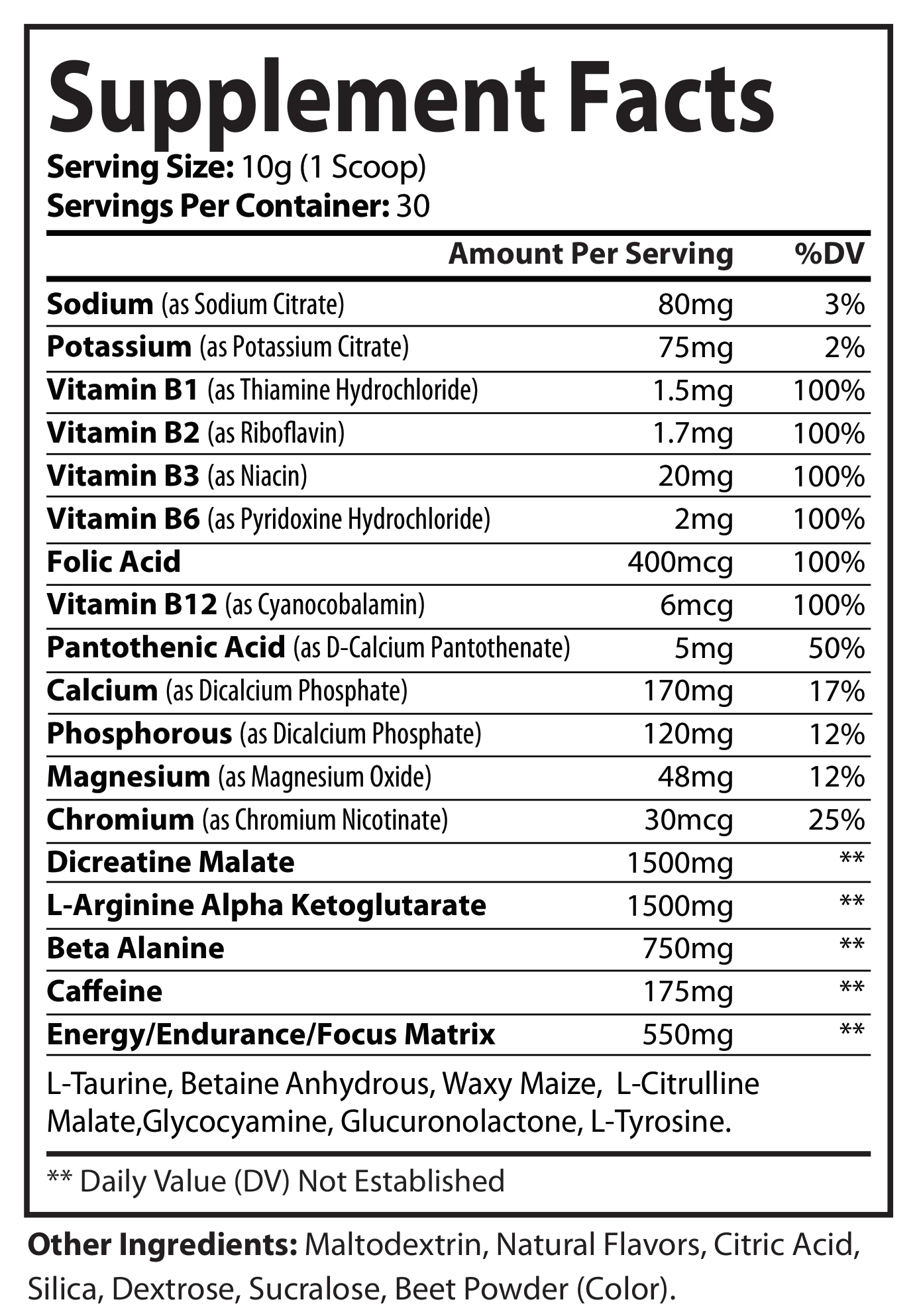 Pre-Workout (Watermelon)