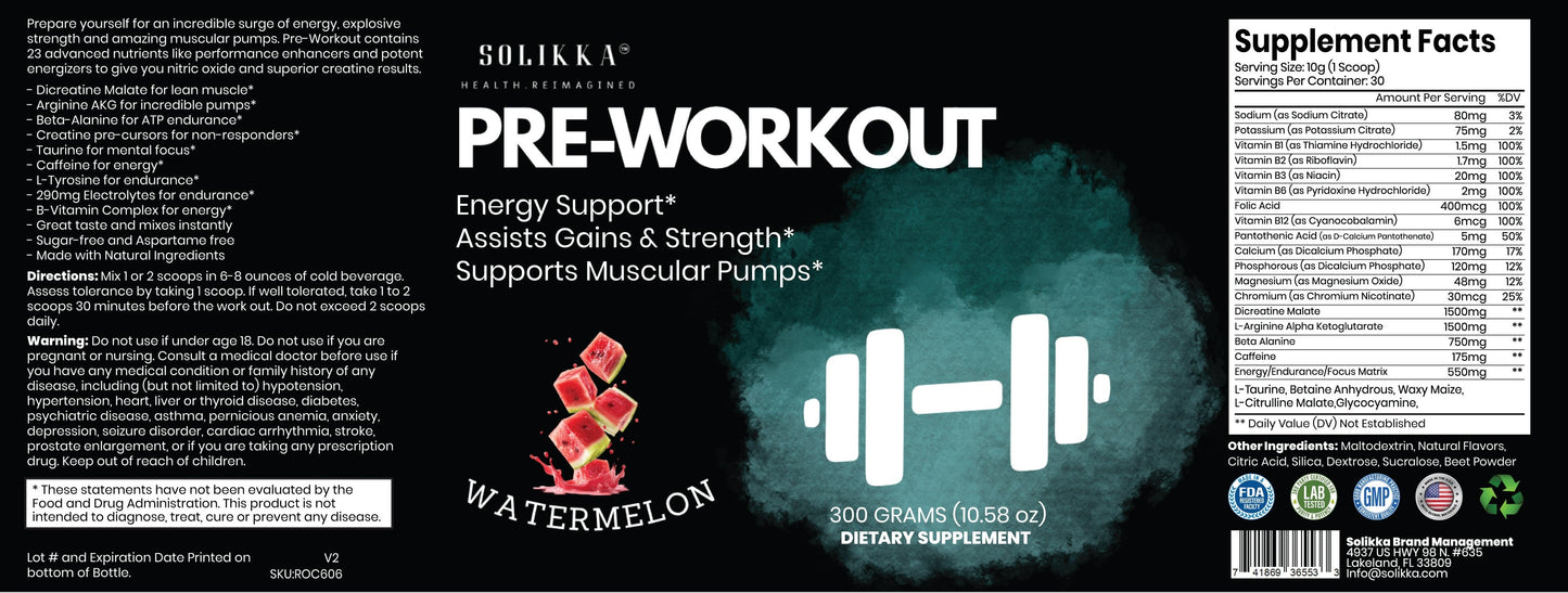 Pre-Workout (Watermelon)
