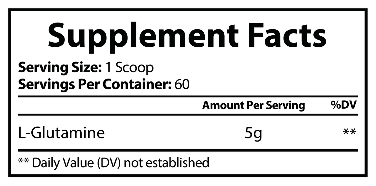 solikka L-Glutamine Recovery Powder – 5g Pure L-Glutamine (60 Servings)
