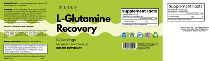 solikka L-Glutamine Recovery Powder – 5g Pure L-Glutamine (60 Servings)