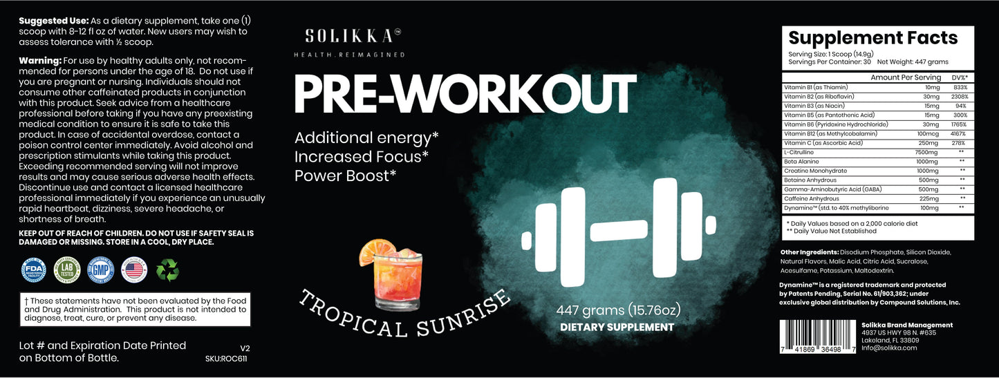 Pre-Workout (Tropical Sunrise)