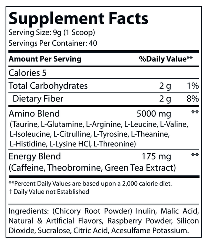 Energized Aminos Raspberry Tea