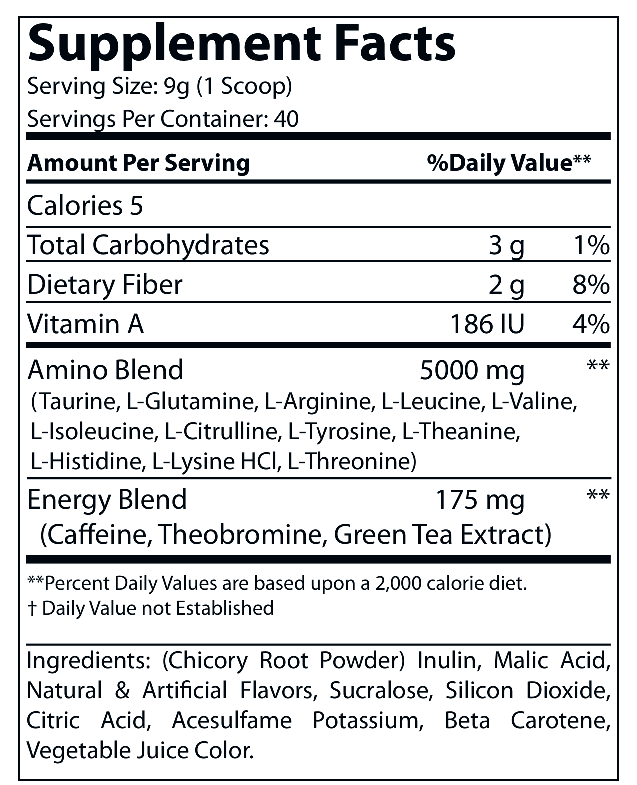 Energized Aminos Peach Mango 360g – 40 serv