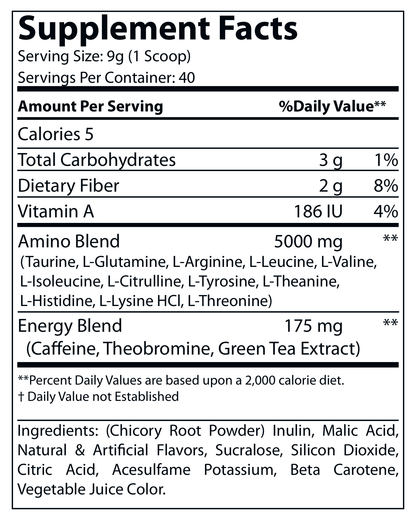 Energized Aminos Peach Mango 360g – 40 serv