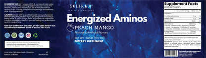 Energized Aminos Peach Mango 360g – 40 serv