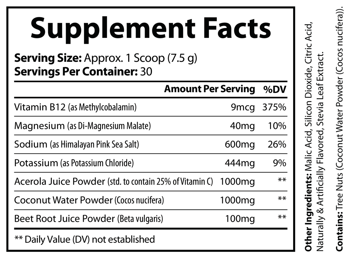 solikka ION+ Electrolyte Hydration Complex – Blue Raspberry (30 Servings)