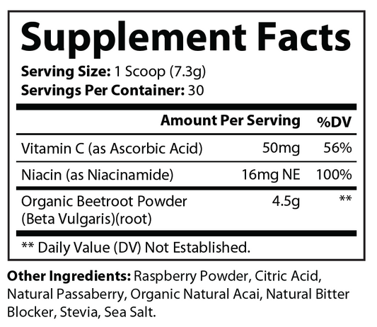 Nitric Oxide Boost w/Organic BeetRoot Powder