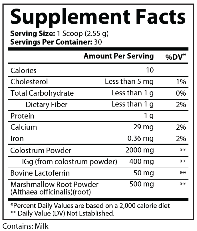 Primal Colustrum Powder 76.5 Grams