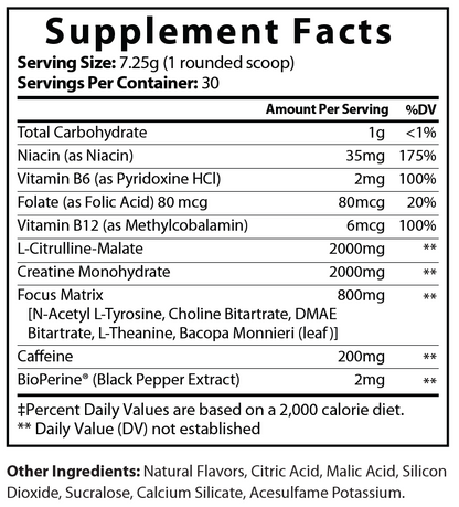 solikka IgniteX Pre-Workout Formula – Energy + Focus Performance, Lemonade (30 Servings)
