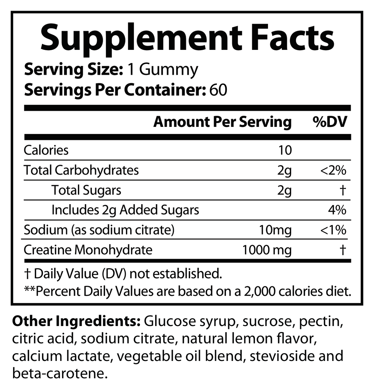 solikka Super Creatine Gummies 1000mg