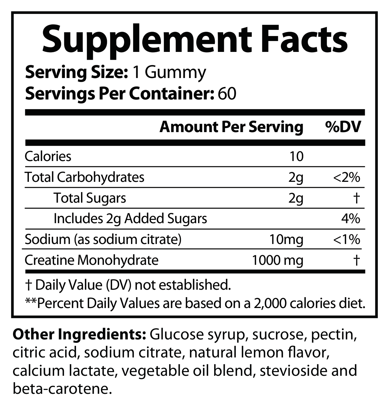 Solikka Super Creatine Gummies 1000mg