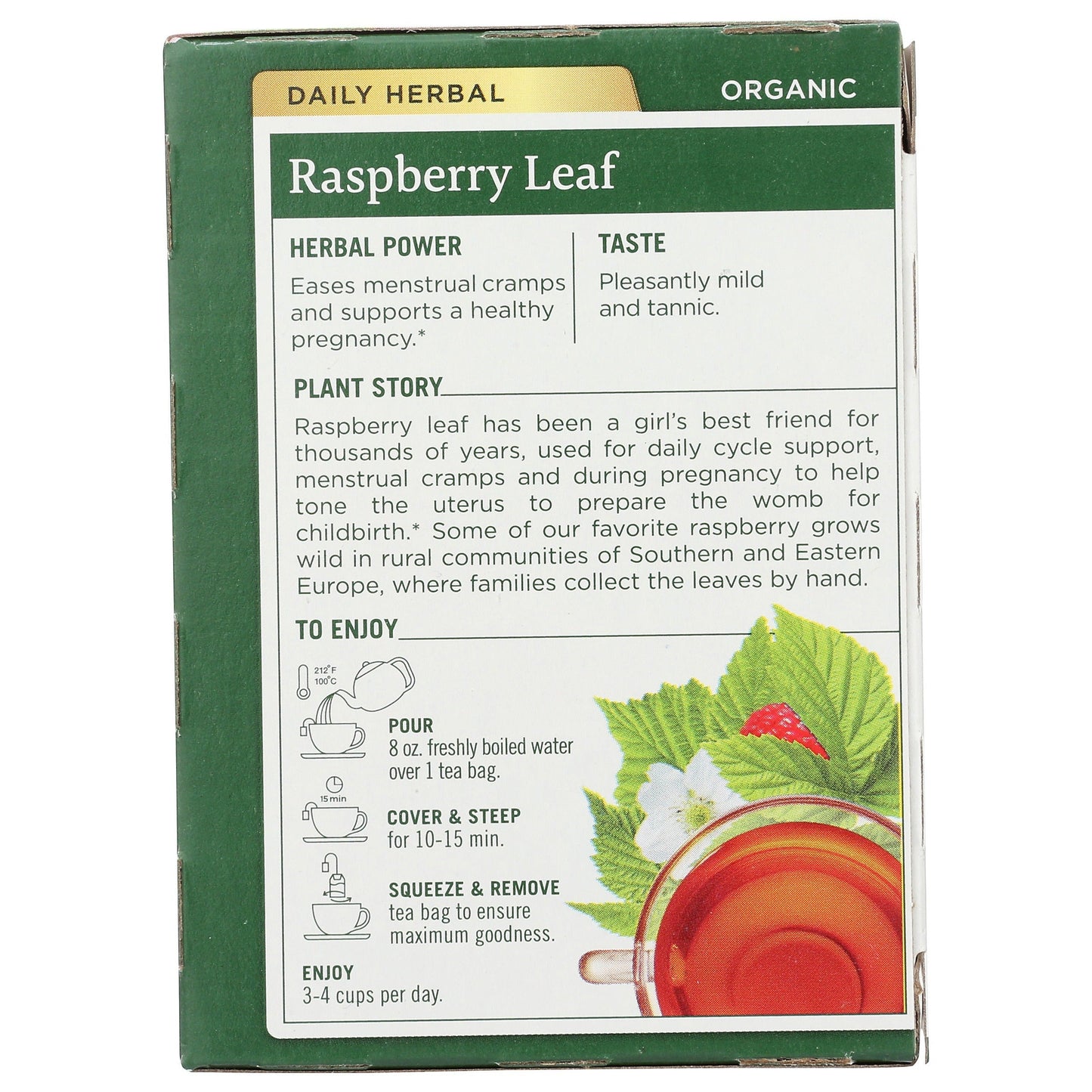 Raspberry Leaf Tea, Organic-Herbal Teas-AlchePharma
