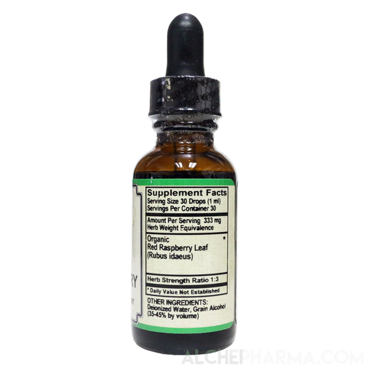 Red Raspberry Leaf ( Organic Rubus idaeus ) Tincture HSR 1:3-Herb-AlchePharma