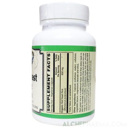 Red Yeast Rice (Organic and Citrinin Free ), 600mg-AlchePharma