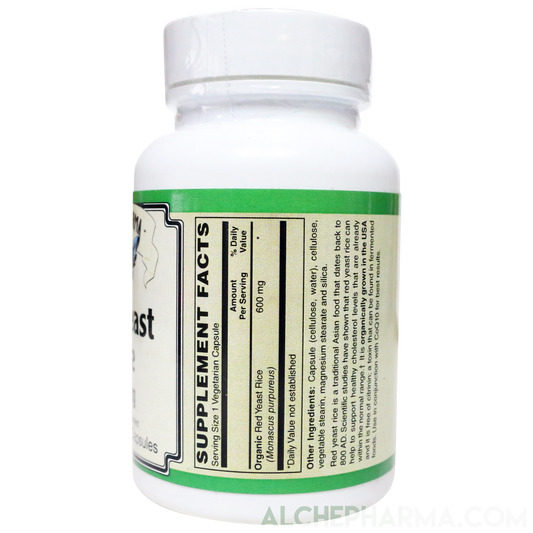 Red Yeast Rice (Organic and Citrinin Free ), 600mg-AlchePharma