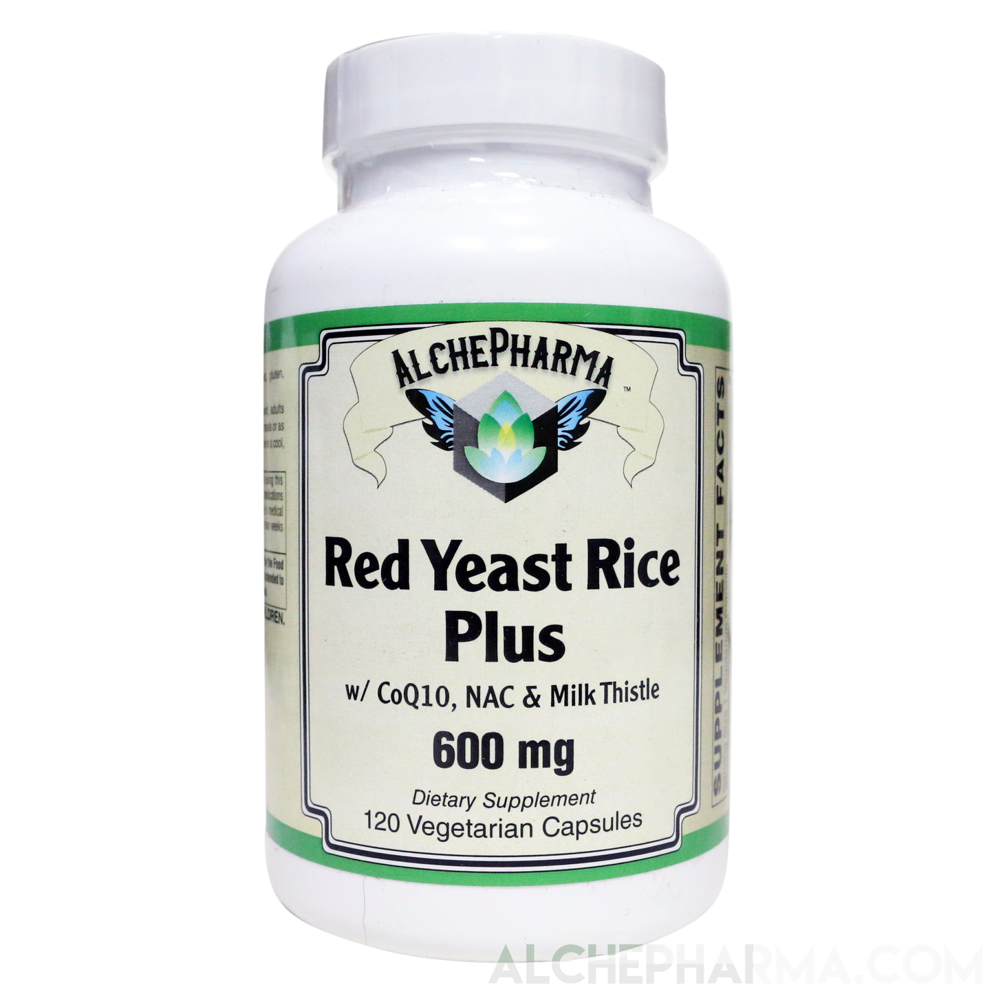 Red Yeast Rice Plus, 600mg ( Organically Grown - Citrinin Free )-Herb-AlchePharma
