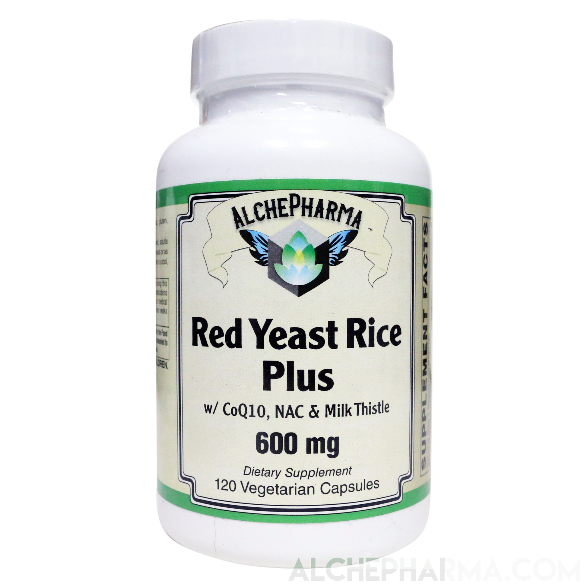 Red Yeast Rice Plus, 600mg ( Organically Grown - Citrinin Free )-Herb-AlchePharma
