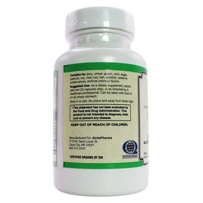 Reishi Organic Mushroom (Ganoderma lucidum) derived from mycelium and fruiting body-Vitamins & Supplements-AlchePharma