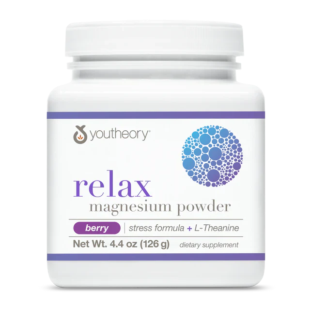 Relax Magnesium Powder 4.4 Oz. (Berry Flavored)-Magnesium-AlchePharma