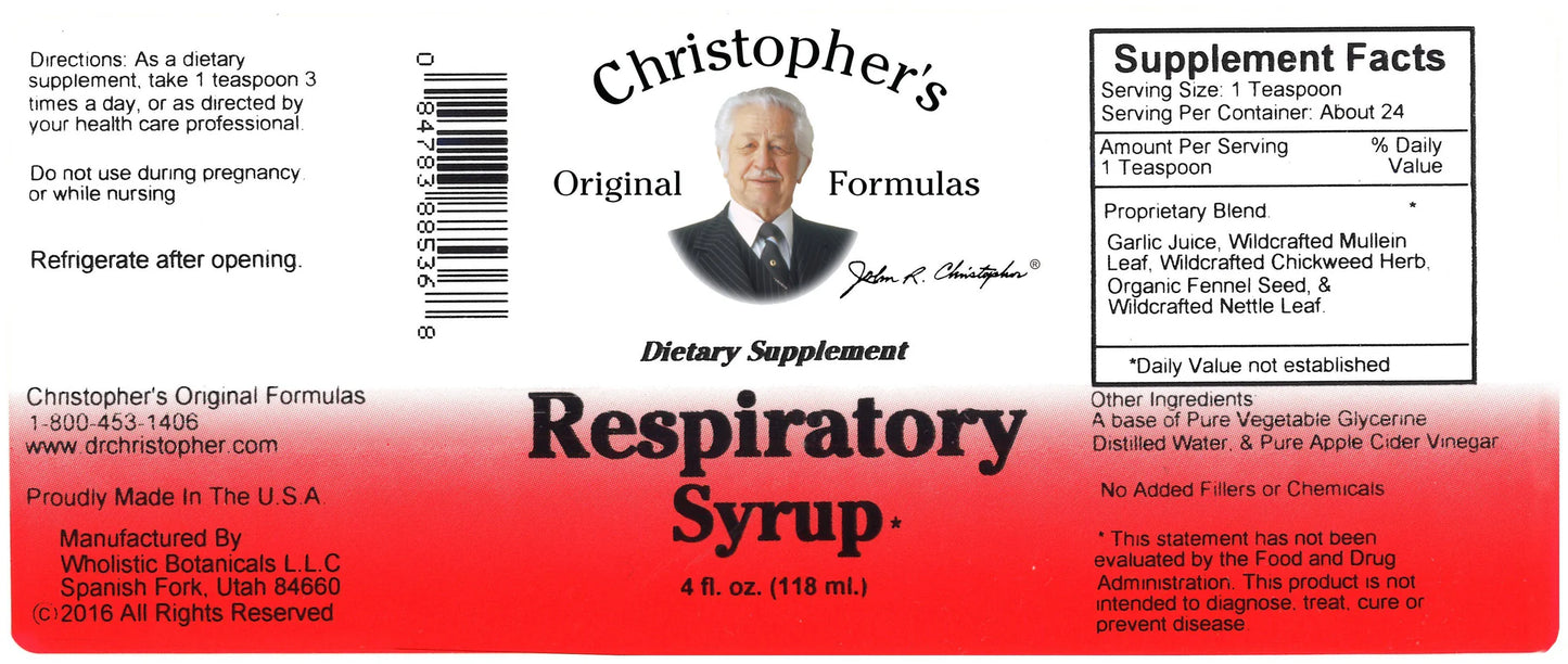 Respiratory Syrup 4 Fl. Oz.