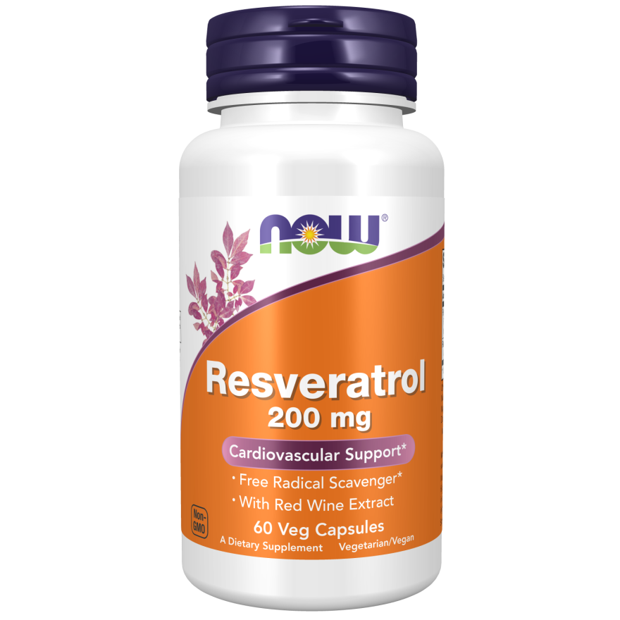 Resveratrol 200 mg Veg Capsules-Antioxidants-AlchePharma