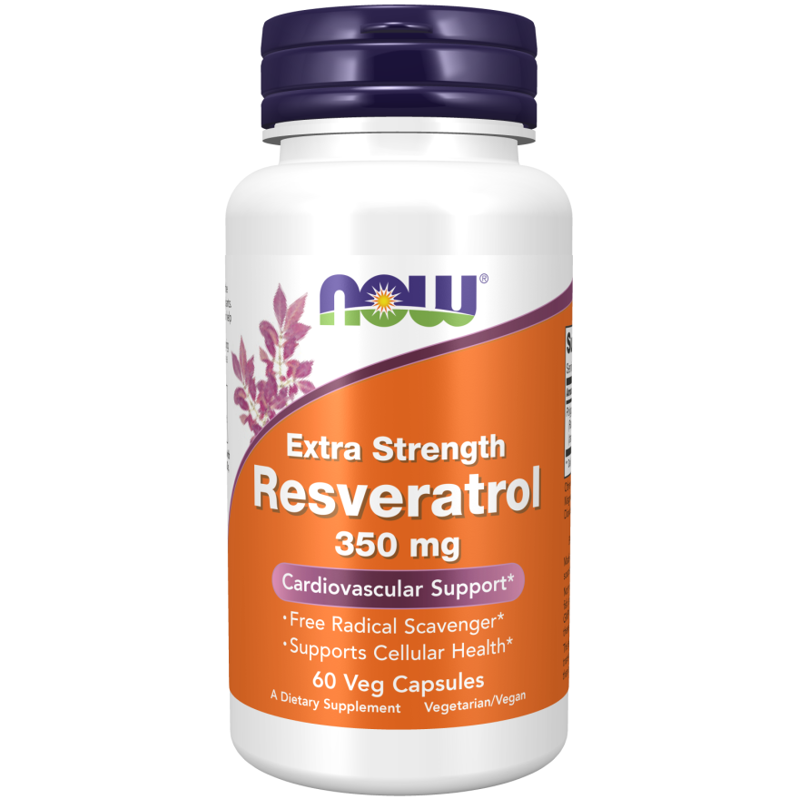 Resveratrol, Extra Strength 350 mg Veg Capsules-Antioxidants-AlchePharma