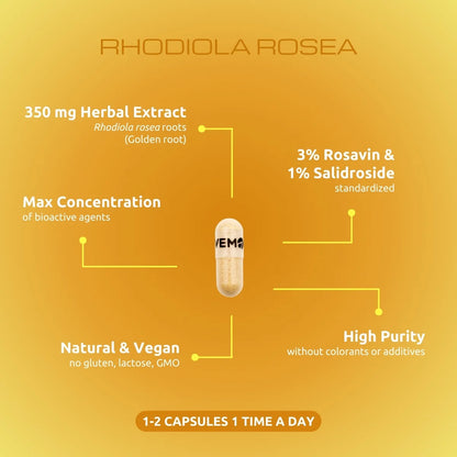 Rhodiola Rosea - 90 capsules