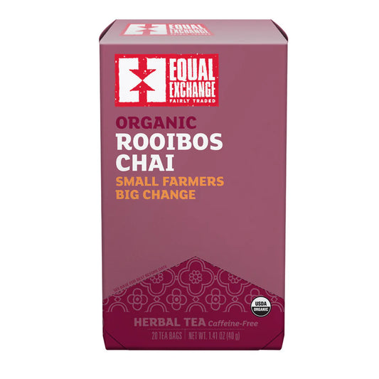 Rooibos Chai Tea - Organic, Caffeine-Free - 20 Tea Bags